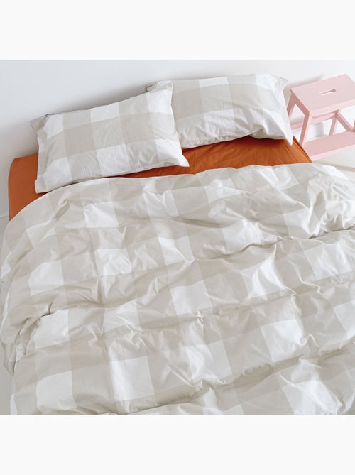 Housse de couette Gingham "Happyfriday" - Kiabi Housse de couette Gingham "Happyfriday" - Kiabi