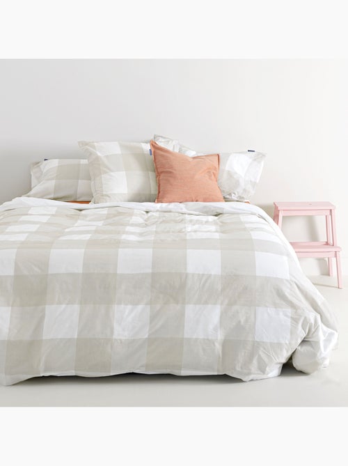 Housse de couette Gingham "Happyfriday" - Kiabi Housse de couette Gingham "Happyfriday" - Kiabi