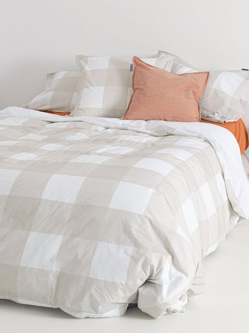 Housse de couette Gingham "Happyfriday" - Kiabi Housse de couette Gingham "Happyfriday" - Kiabi