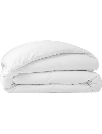 Housse de couette grand hôtel signature — percale de coton peigné 80 fils/cm²
