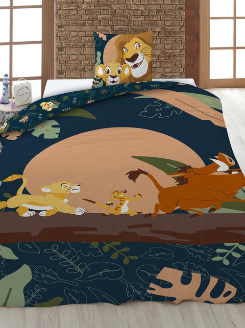 Housse de couette 'Le roi lion' 140x200 cm avec oreillers - Kiabi