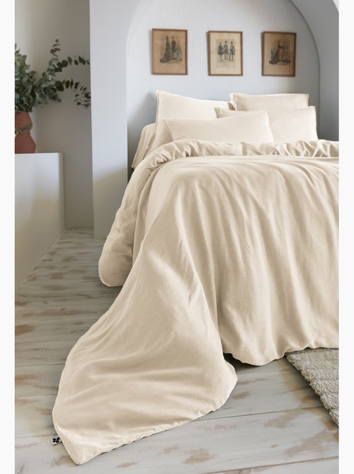 Housse de couette – lyocell uni - finition fermeture éclair - lysandre - Kiabi Housse de couette – lyocell uni - finition fermeture éclair - lysandre - Kiabi