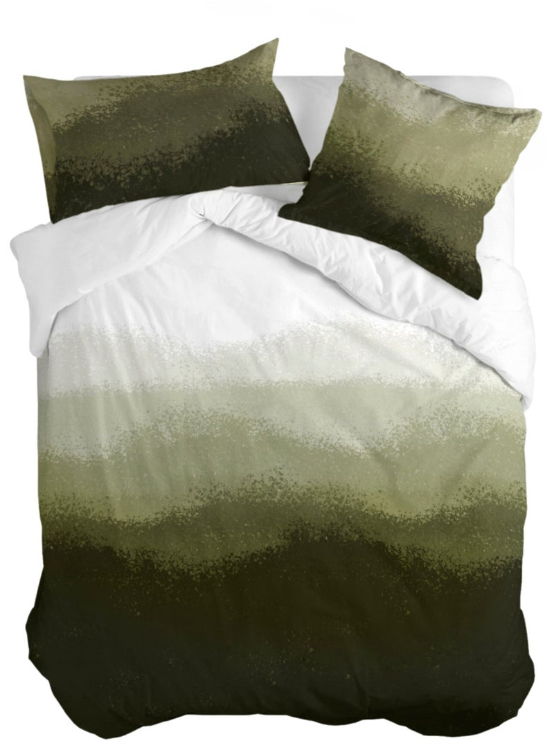 Housse de couette Nightfall "Happyfriday" Vert olive - Kiabi