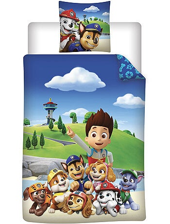 Housse de Couette Pat Patrouille Licence Officielle Nickelodeon 140x200cm + Taie 65x65cm