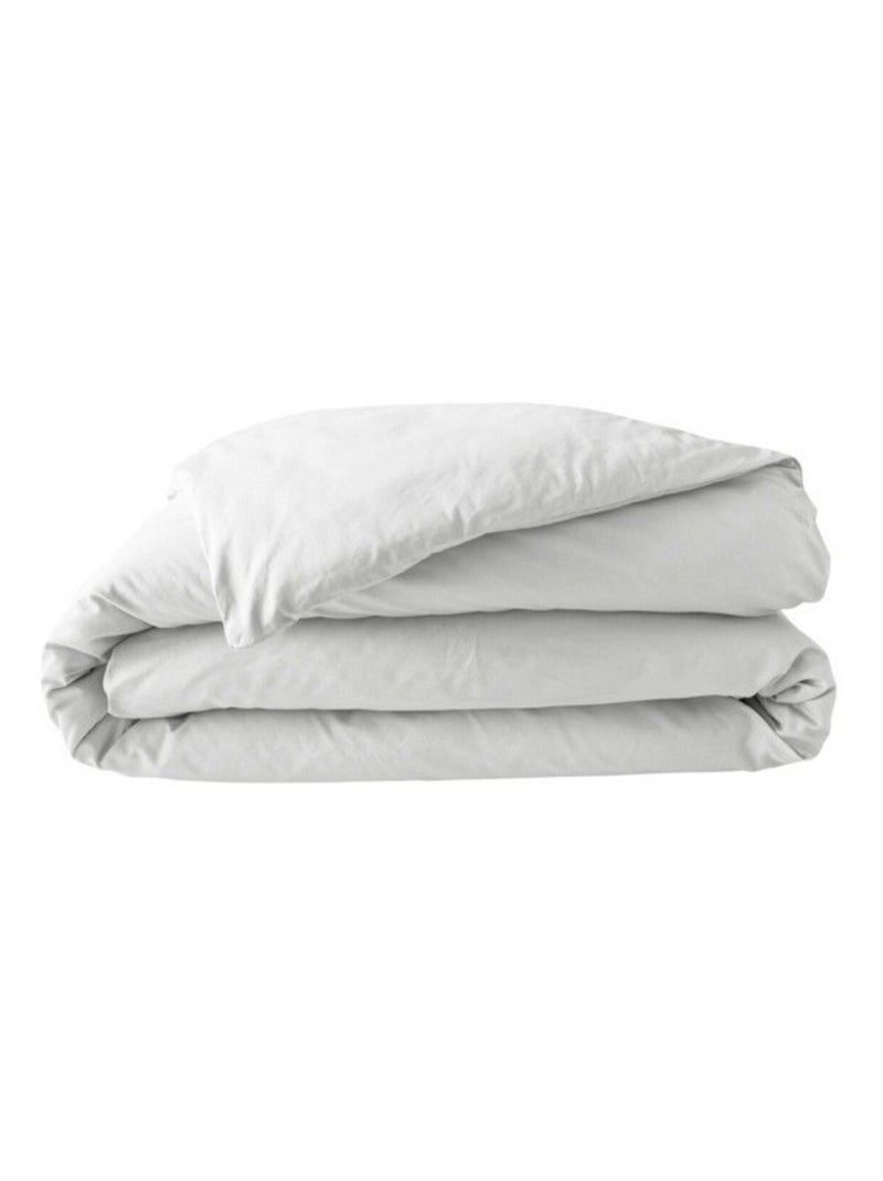 Housse de couette percale de coton 78fils lia promo linge Blanc - Kiabi