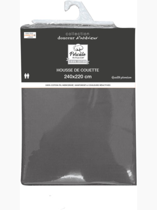 Housse de couette percale de coton 78fils lia promo linge - Kiabi