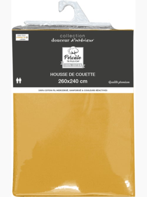 Housse de couette percale de coton 78fils lia promo linge - Kiabi