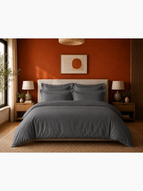 Housse de couette prestige 120 fils/cm² satin de coton - Kiabi