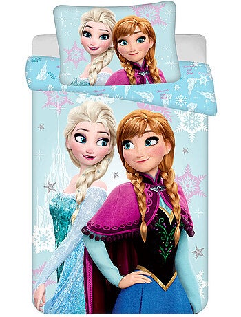 Housse de Couette Reine des Neige Sisters 100x135 cm - Parure de lit bébé
