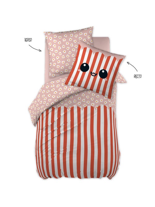 Housse de couette réversible + 2 taies d’oreiller - fresh popcorn - Kiabi Housse de couette réversible + 2 taies d’oreiller - fresh popcorn - Kiabi