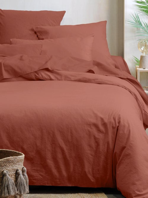 Housse de couette unie en coton bio - Kiabi Housse de couette unie en coton bio - Kiabi