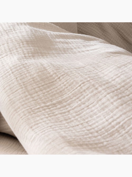 Housse de couette unie en coton, gaze de coton - Kiabi