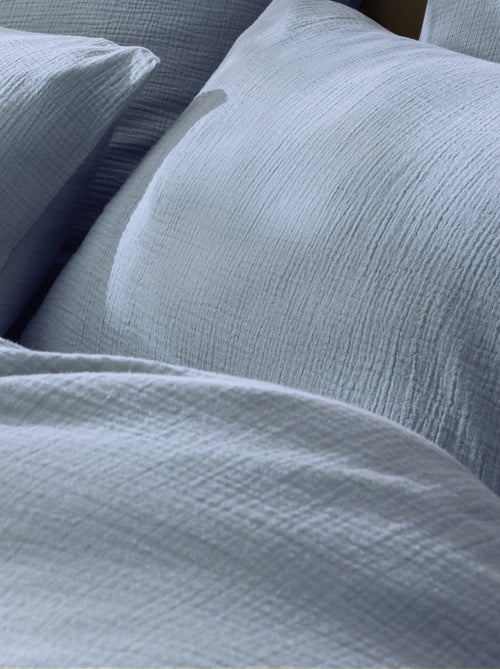 Housse de couette unie en coton, gaze de coton - Kiabi Housse de couette unie en coton, gaze de coton - Kiabi