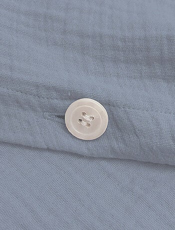 Housse de couette unie en coton, gaze de coton