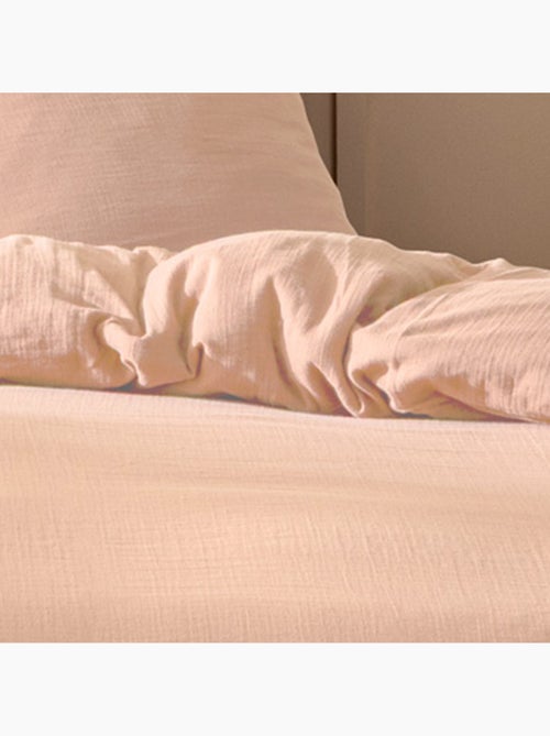Housse de couette unie en coton, gaze de coton - Kiabi Housse de couette unie en coton, gaze de coton - Kiabi