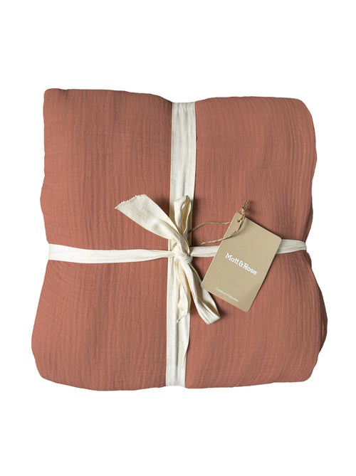 Housse de couette unie en coton, gaze de coton - Kiabi