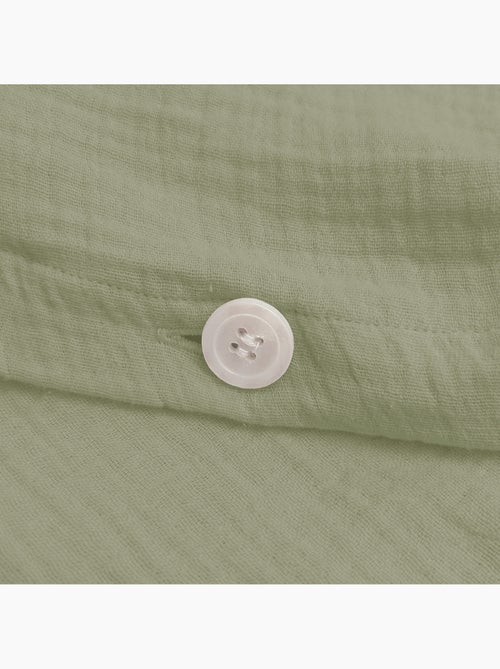 Housse de couette unie en coton, gaze de coton - Kiabi Housse de couette unie en coton, gaze de coton - Kiabi