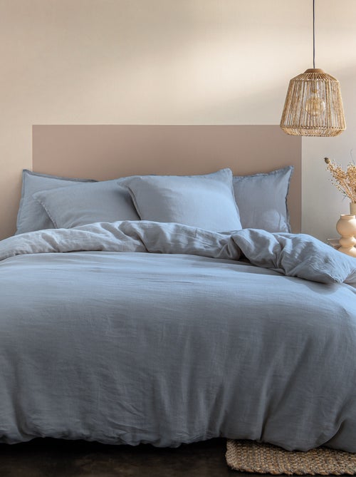 Housse de couette unie en lin, passion lin - Kiabi Housse de couette unie en lin, passion lin - Kiabi