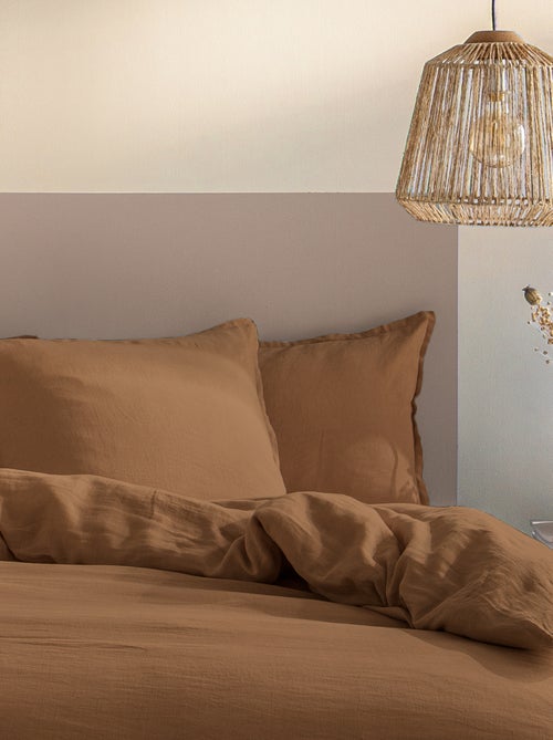 Housse de couette unie en lin, passion lin - Kiabi Housse de couette unie en lin, passion lin - Kiabi