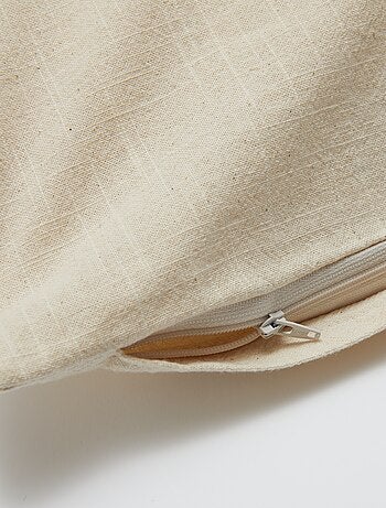 Housse de coussin (45x45cm) effet lin - Kiabi Home