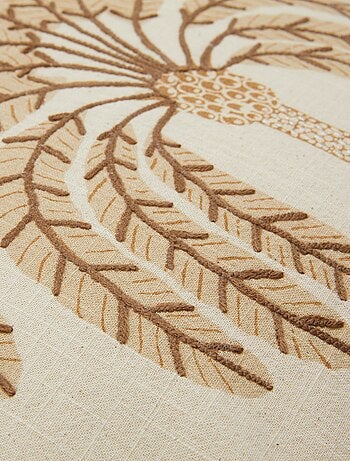 Housse de coussin (45x45cm) effet lin - Kiabi Home