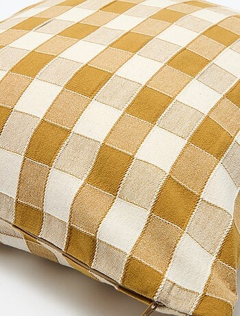 Housse de coussin à carreaux (45x45 cm) - Kiabi Home
