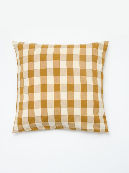 Housse de coussin à carreaux (45x45 cm) - Kiabi Home - Kiabi