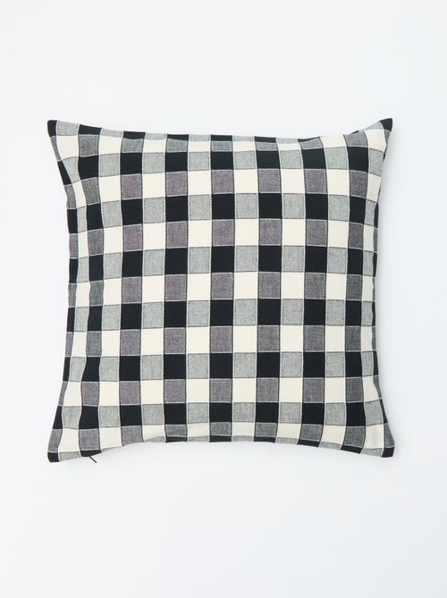 Housse de coussin à carreaux - Kiabi