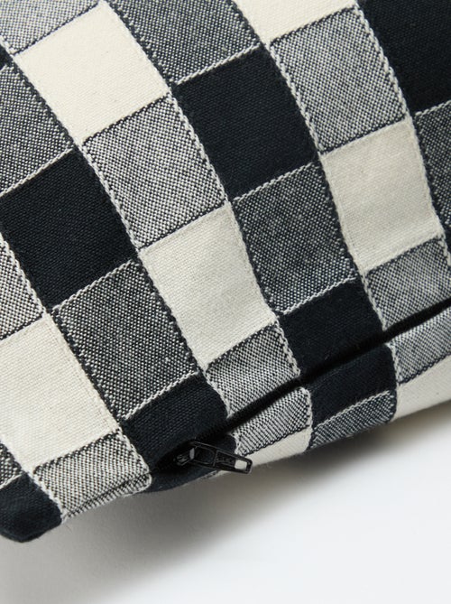 Housse de coussin à carreaux - Kiabi