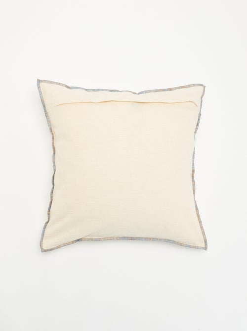 Housse de coussin à fleurs brodées - Kiabi Housse de coussin à fleurs brodées - Kiabi