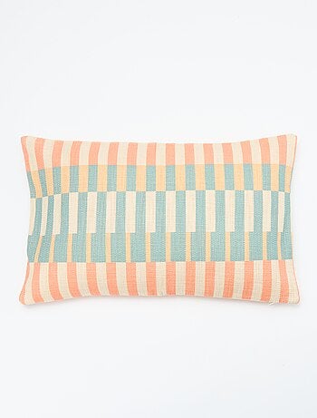 Housse de coussin à motifs géométriques