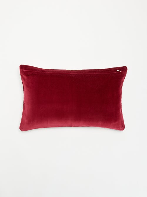 Housse de coussin bi-matière - Kiabi Housse de coussin bi-matière - Kiabi