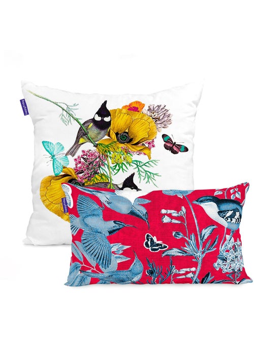 Housse de coussin Birds of paradise "Happyfriday" - Kiabi Housse de coussin Birds of paradise "Happyfriday" - Kiabi