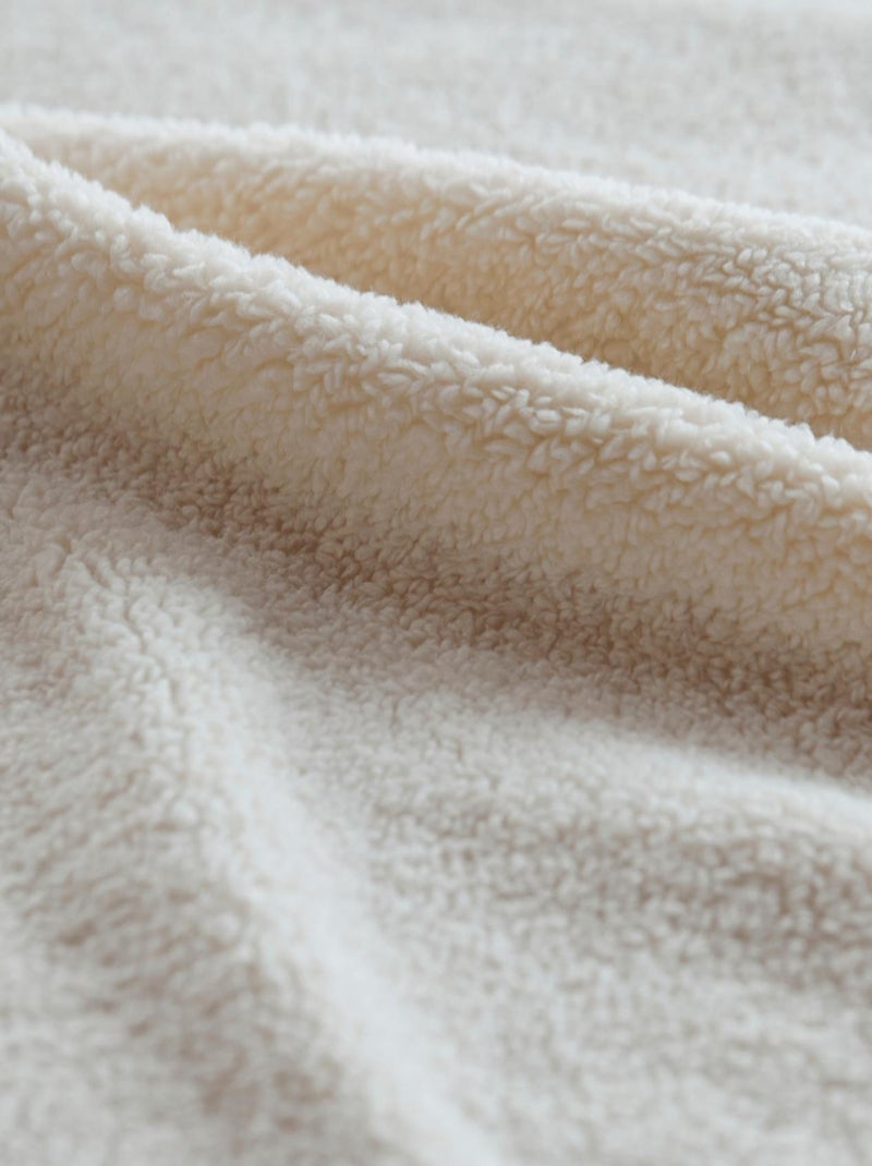 Housse de coussin bouclette Ecru - Kiabi