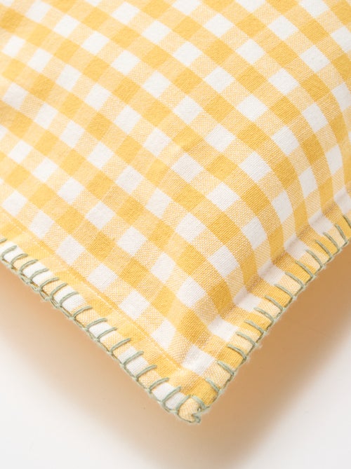 Housse de coussin brodée - KIABI Home - Kiabi Housse de coussin brodée - KIABI Home - Kiabi