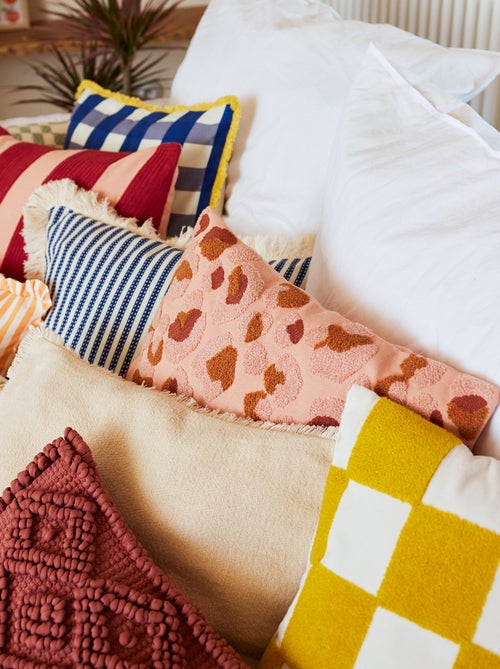 Housse de coussin brodée - Kiabi Home - Kiabi