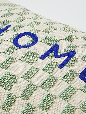 Housse de coussin brodée - Kiabi Home