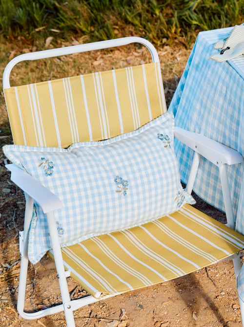 Housse de coussin brodée - Kiabi