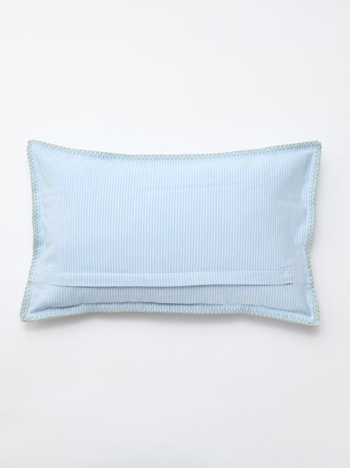 Housse de coussin brodée - Kiabi