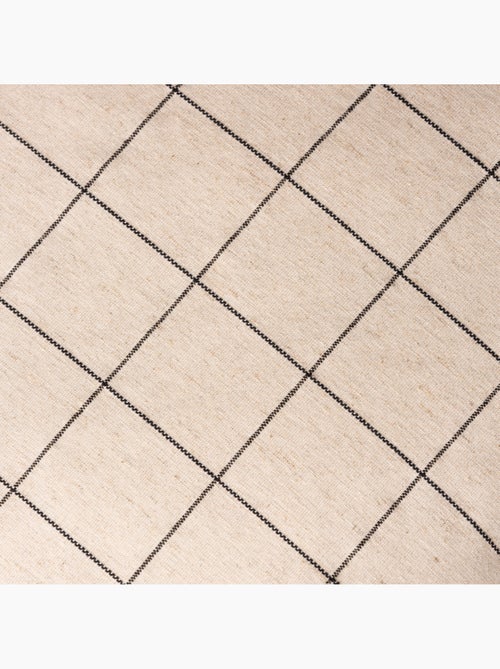 Housse de coussin carrée à carreaux en relief - Gamusi. - Kiabi