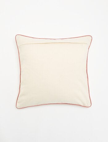 Housse de coussin carrée avec motif 'cœur'