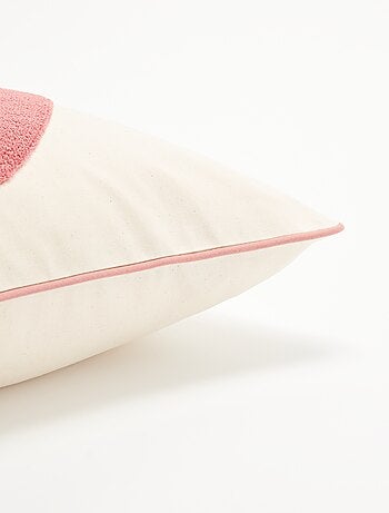 Housse de coussin carrée avec motif 'cœur'