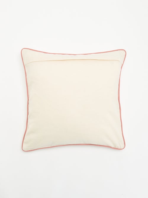 Housse de coussin carrée avec motif 'cœur' - Kiabi Housse de coussin carrée avec motif 'cœur' - Kiabi
