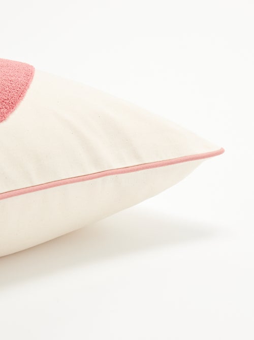 Housse de coussin carrée avec motif 'cœur' - Kiabi Housse de coussin carrée avec motif 'cœur' - Kiabi