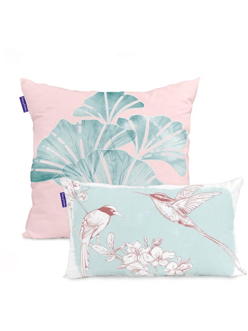 Housse de coussin Chinoiserie rose "Happyfriday" - Kiabi Housse de coussin Chinoiserie rose "Happyfriday" - Kiabi