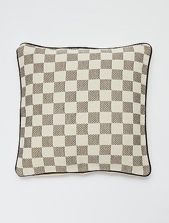 Housse de coussin damier - Kiabi Home