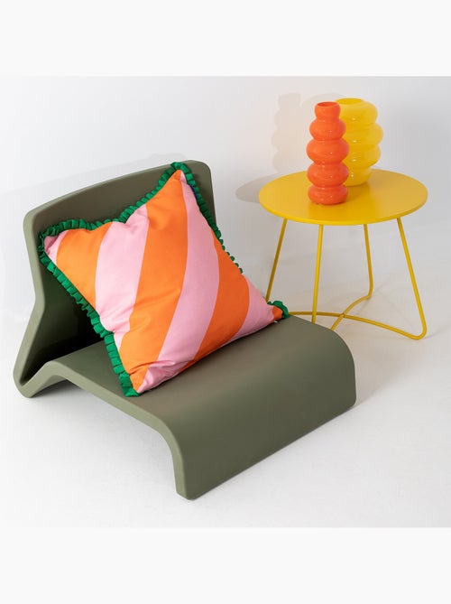 Housse de coussin décoratif Color pop "Happyfriday" - Kiabi Housse de coussin décoratif Color pop "Happyfriday" - Kiabi