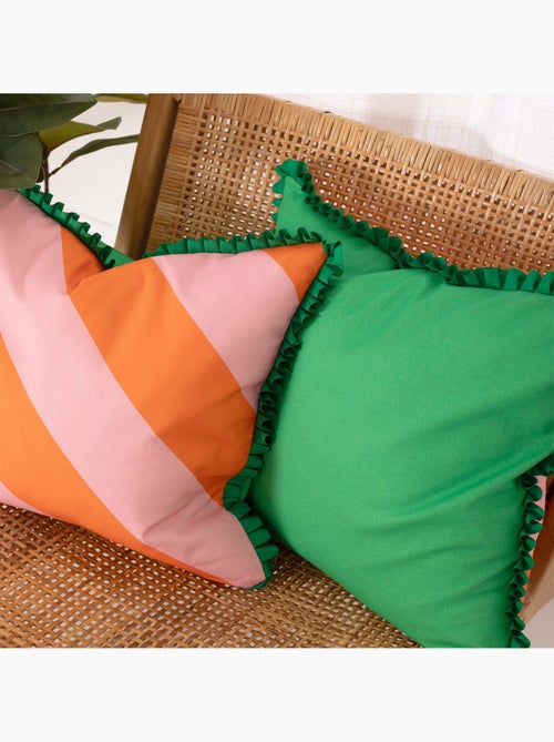 Housse de coussin décoratif Color pop "Happyfriday" - Kiabi Housse de coussin décoratif Color pop "Happyfriday" - Kiabi