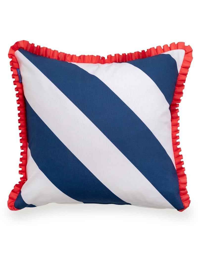 Housse de coussin décoratif Happy stripes "Happyfriday" Multicolore - Kiabi