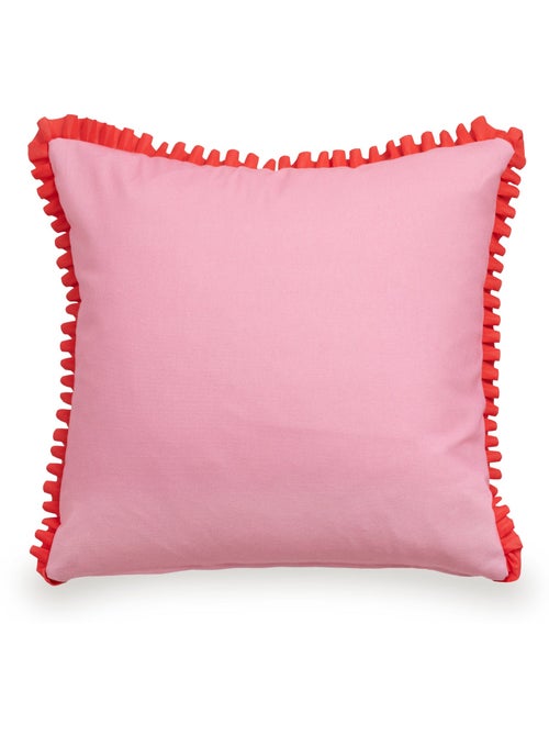 Housse de coussin décoratif Happy stripes "Happyfriday" - Kiabi Housse de coussin décoratif Happy stripes "Happyfriday" - Kiabi